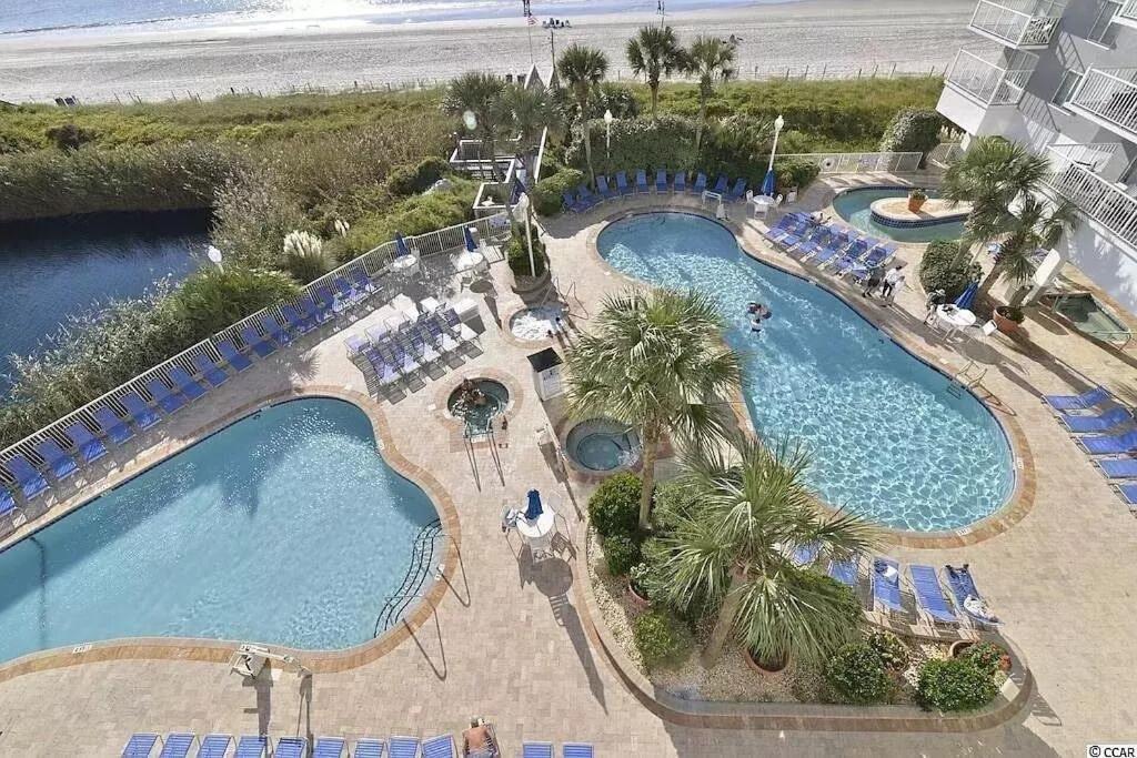 Direct Oceanfront- King Bedroom- Amazing Views/Pools/Hot Tubs/Beach Access/Golf 默特尔比奇 外观 照片
